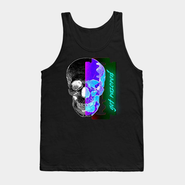 Razor in skull V2 Tank Top by Cybertrunk